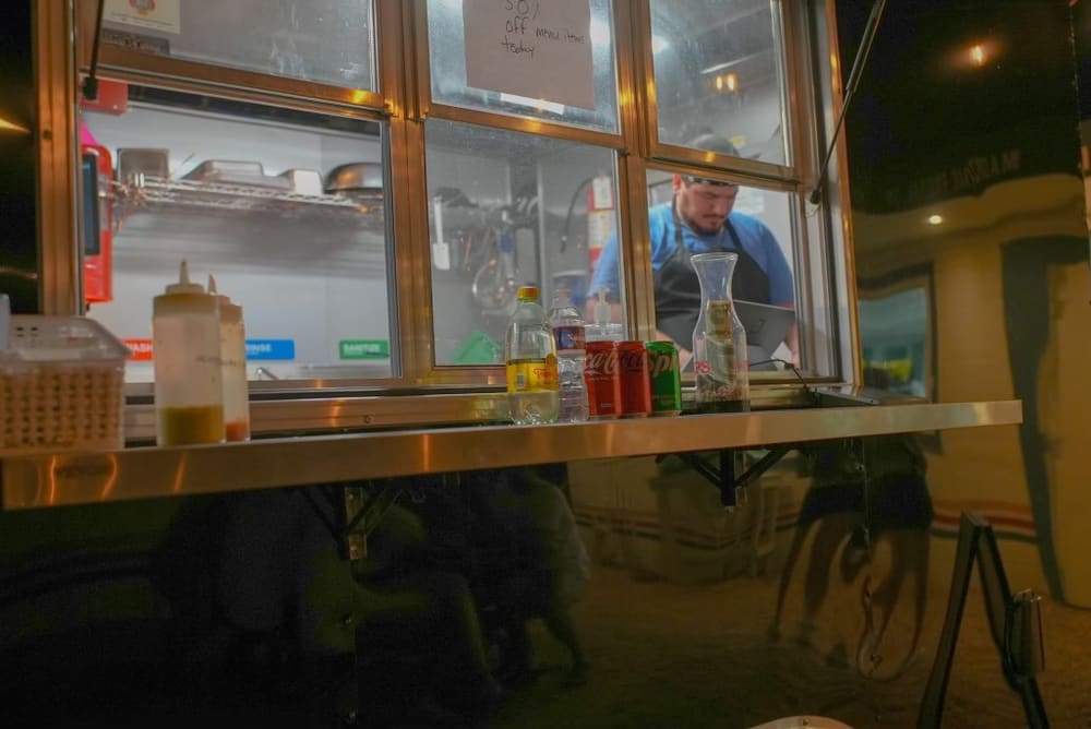 Vecinos Tacos (at Zeds Real Fruit Ice Cream) in Austin